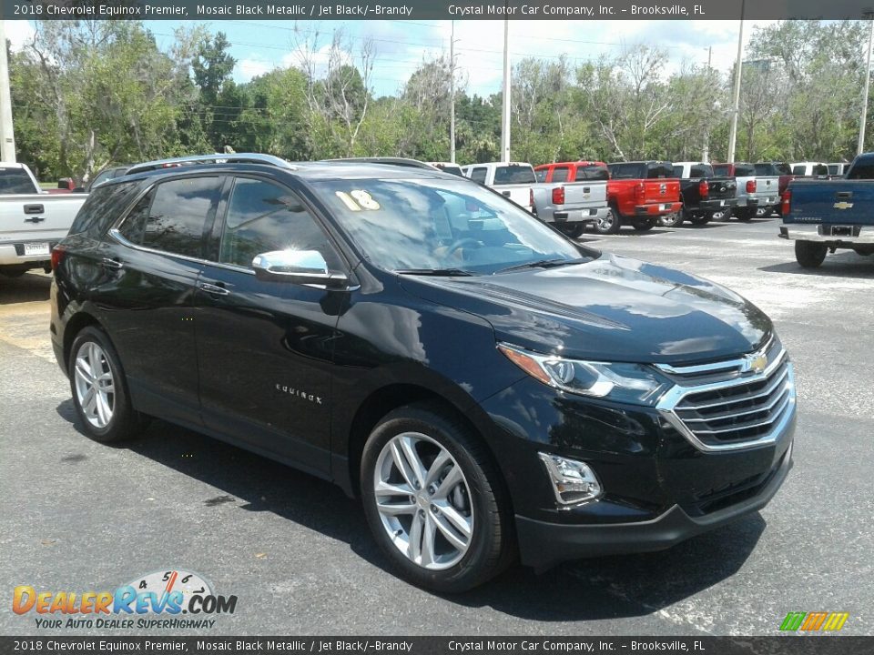 2018 Chevrolet Equinox Premier Mosaic Black Metallic / Jet Black/­Brandy Photo #7