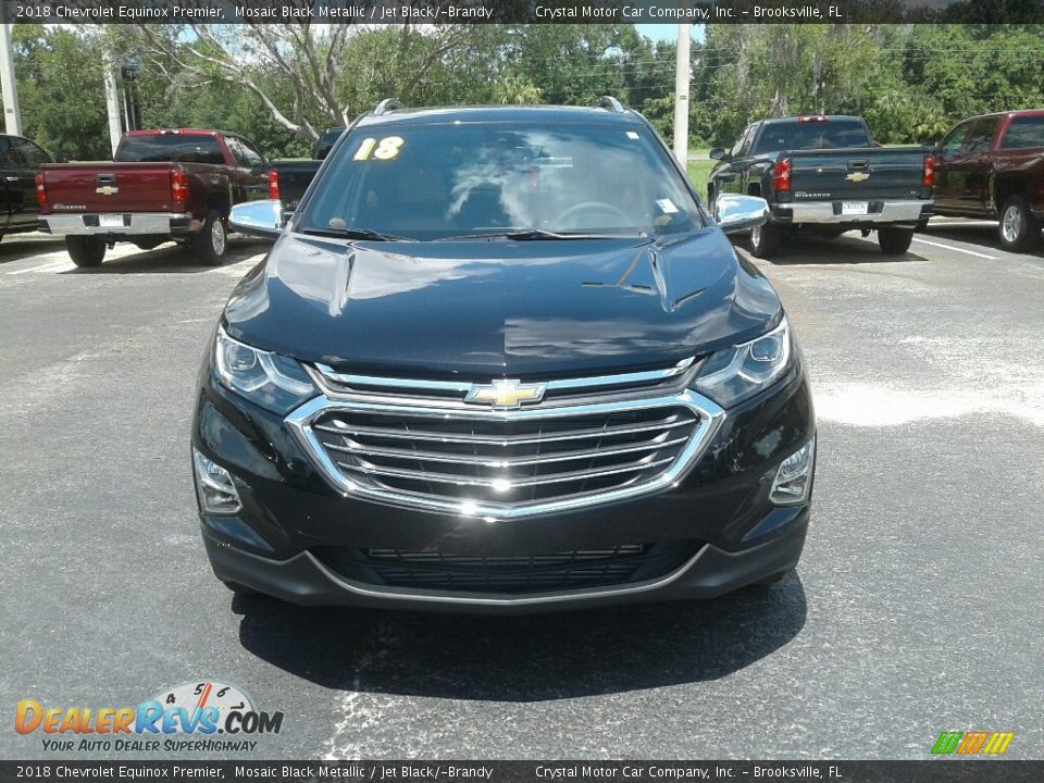 2018 Chevrolet Equinox Premier Mosaic Black Metallic / Jet Black/­Brandy Photo #8