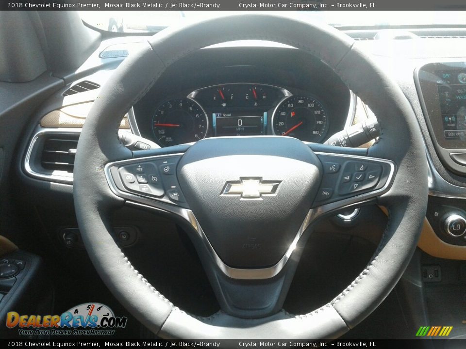 2018 Chevrolet Equinox Premier Mosaic Black Metallic / Jet Black/­Brandy Photo #13