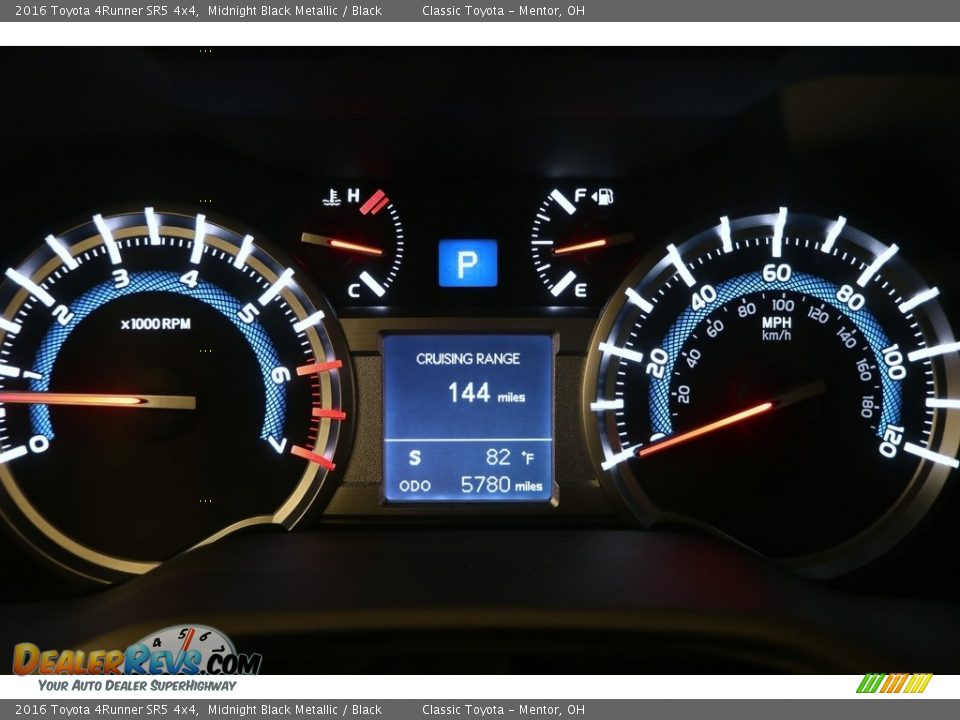 2016 Toyota 4Runner SR5 4x4 Midnight Black Metallic / Black Photo #8