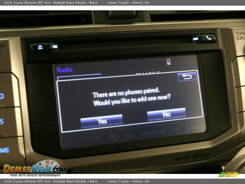 2016 Toyota 4Runner SR5 4x4 Midnight Black Metallic / Black Photo #10