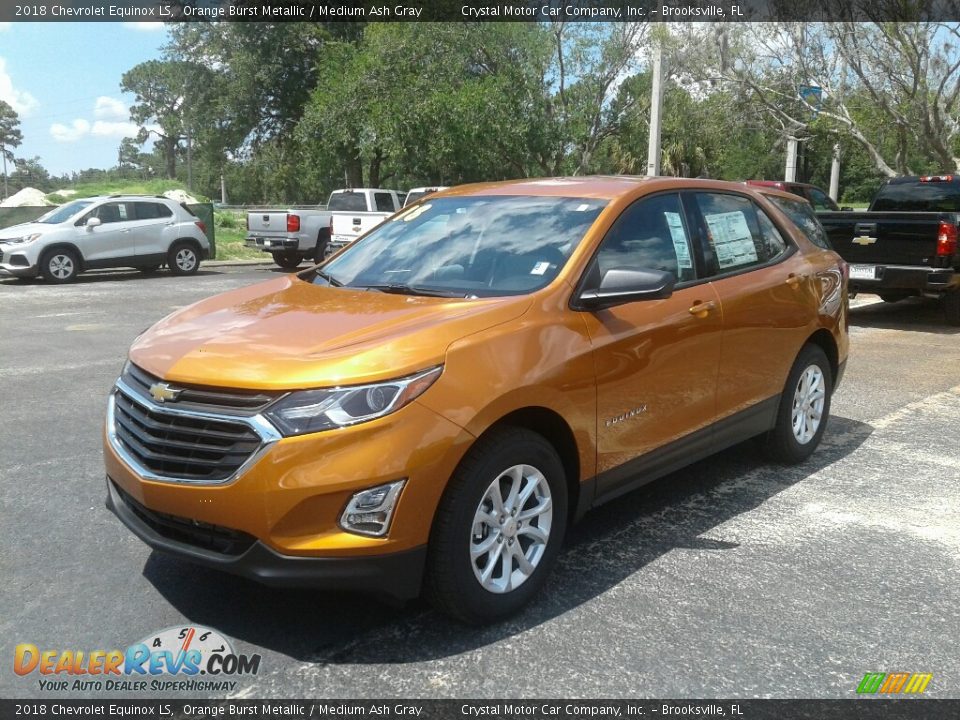 2018 Chevrolet Equinox LS Orange Burst Metallic / Medium Ash Gray Photo #1