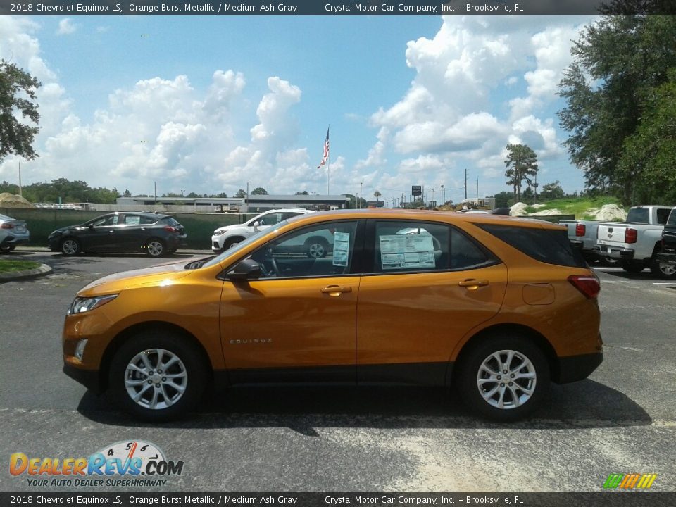 2018 Chevrolet Equinox LS Orange Burst Metallic / Medium Ash Gray Photo #2