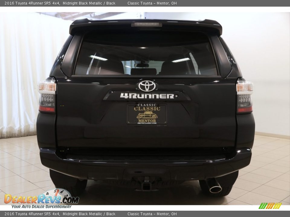 2016 Toyota 4Runner SR5 4x4 Midnight Black Metallic / Black Photo #16