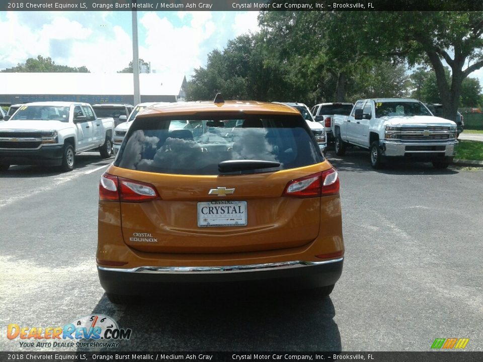 2018 Chevrolet Equinox LS Orange Burst Metallic / Medium Ash Gray Photo #4