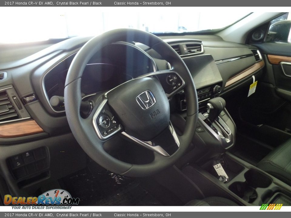 2017 Honda CR-V EX AWD Crystal Black Pearl / Black Photo #7