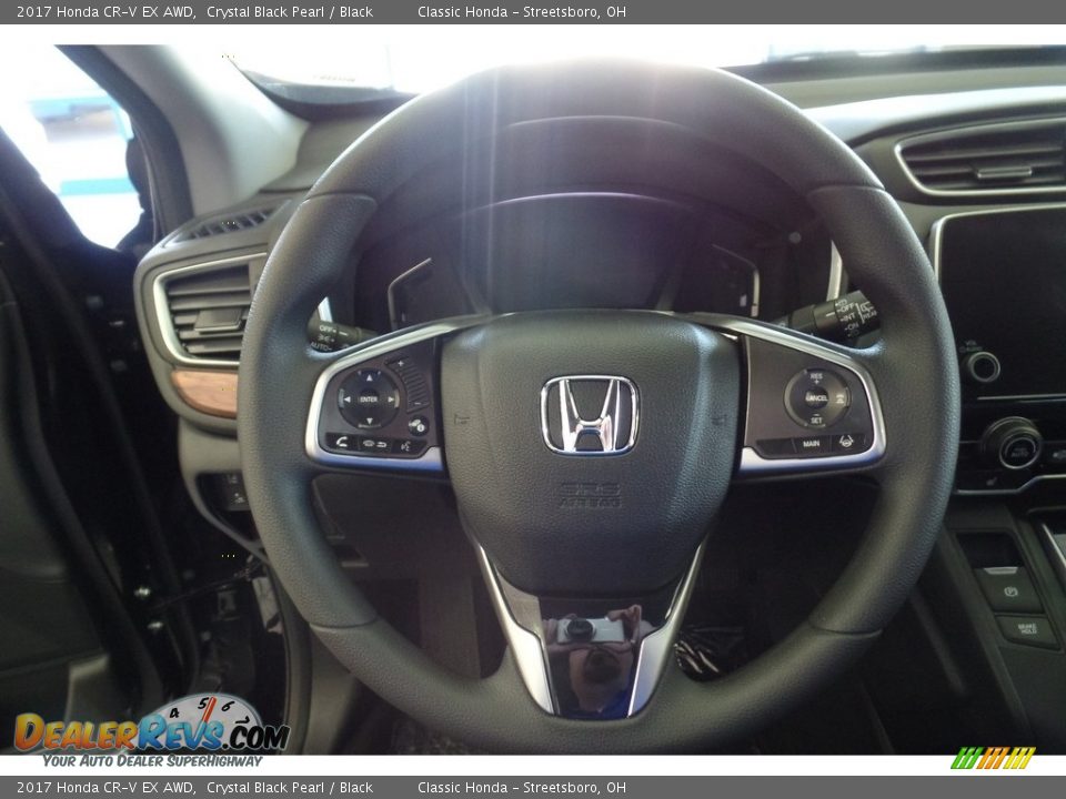 2017 Honda CR-V EX AWD Crystal Black Pearl / Black Photo #10