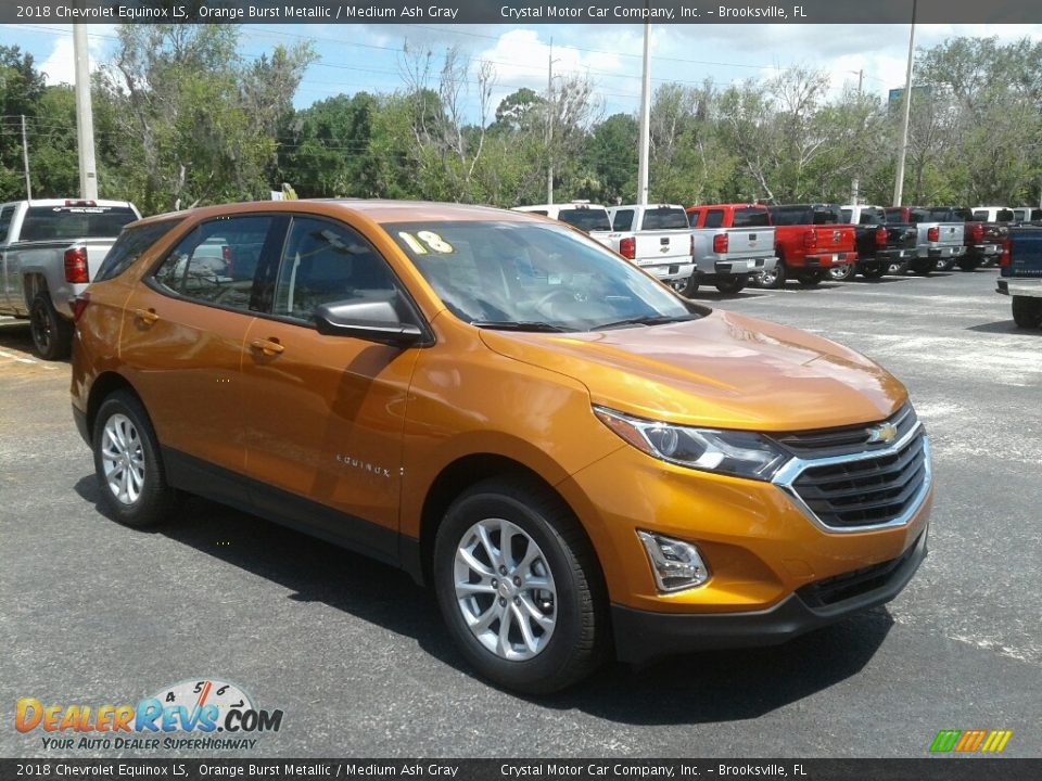 2018 Chevrolet Equinox LS Orange Burst Metallic / Medium Ash Gray Photo #7