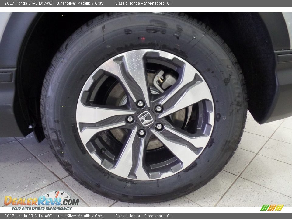 2017 Honda CR-V LX AWD Lunar Silver Metallic / Gray Photo #15