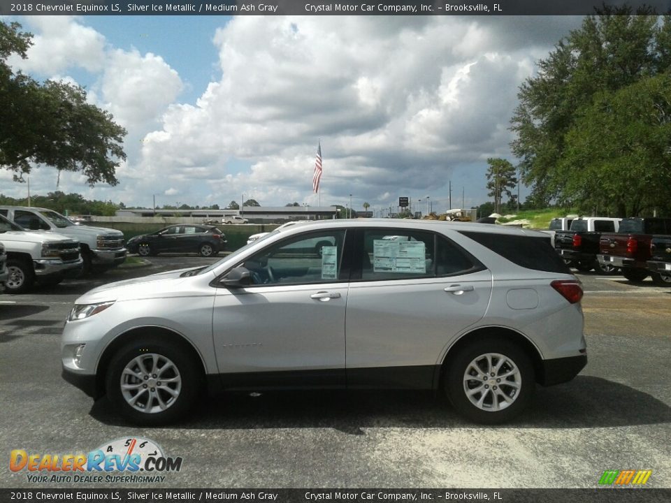 2018 Chevrolet Equinox LS Silver Ice Metallic / Medium Ash Gray Photo #2