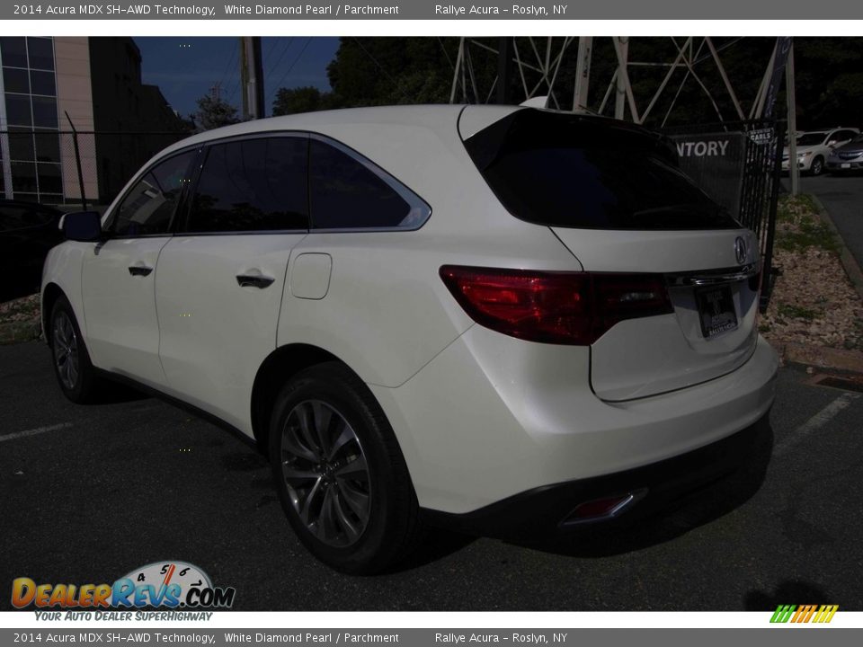 2014 Acura MDX SH-AWD Technology White Diamond Pearl / Parchment Photo #6