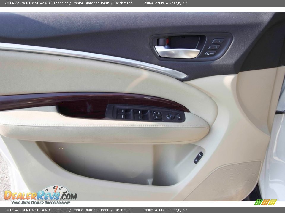 2014 Acura MDX SH-AWD Technology White Diamond Pearl / Parchment Photo #7