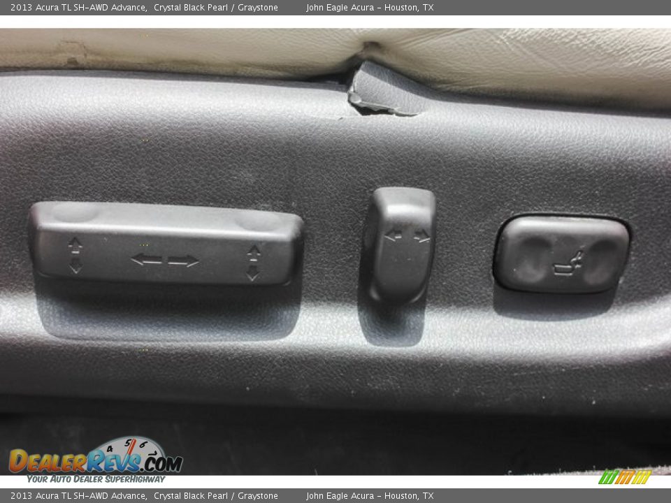 2013 Acura TL SH-AWD Advance Crystal Black Pearl / Graystone Photo #16