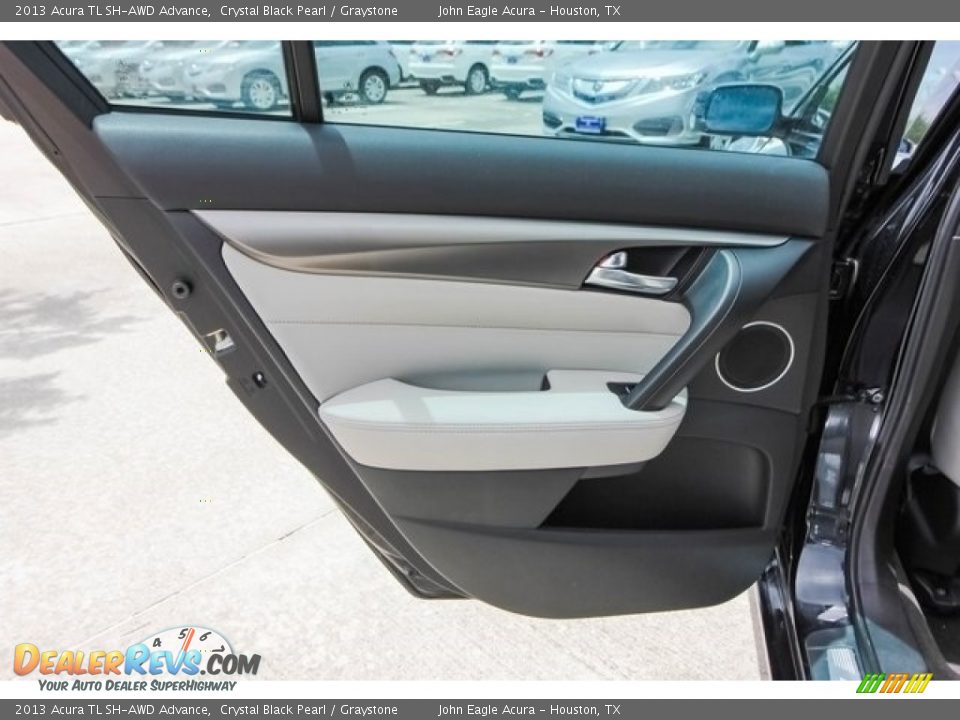2013 Acura TL SH-AWD Advance Crystal Black Pearl / Graystone Photo #19