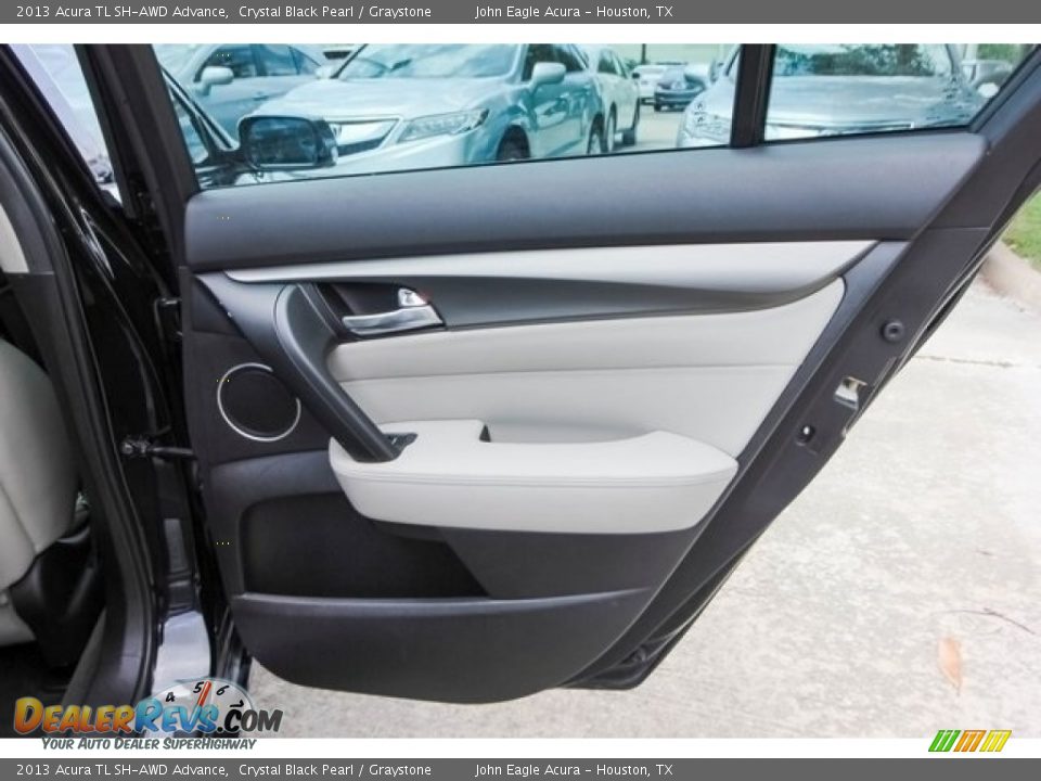 2013 Acura TL SH-AWD Advance Crystal Black Pearl / Graystone Photo #22
