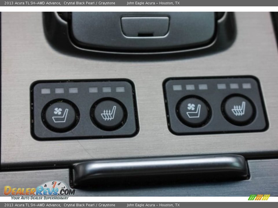 2013 Acura TL SH-AWD Advance Crystal Black Pearl / Graystone Photo #35