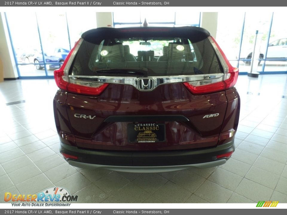 2017 Honda CR-V LX AWD Basque Red Pearl II / Gray Photo #4