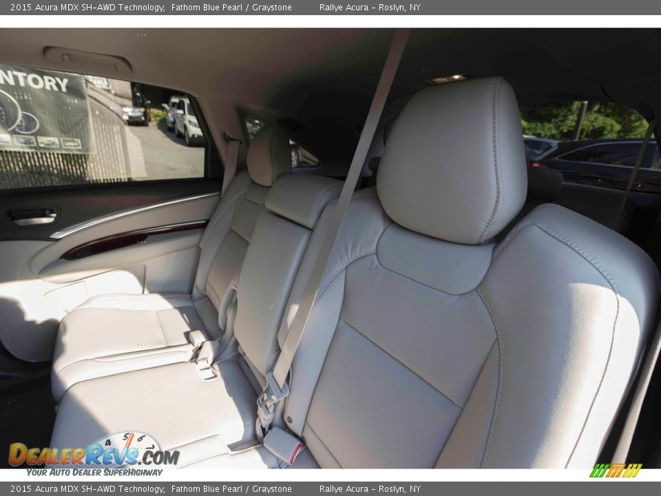 2015 Acura MDX SH-AWD Technology Fathom Blue Pearl / Graystone Photo #18