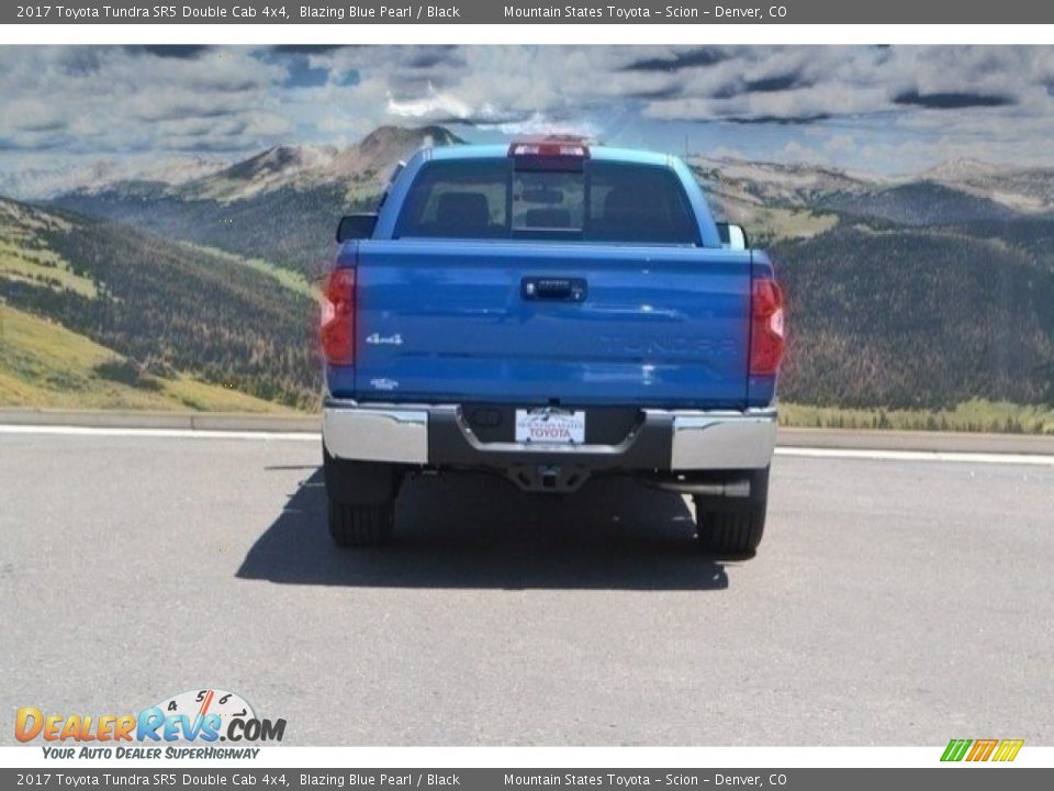 2017 Toyota Tundra SR5 Double Cab 4x4 Blazing Blue Pearl / Black Photo #4