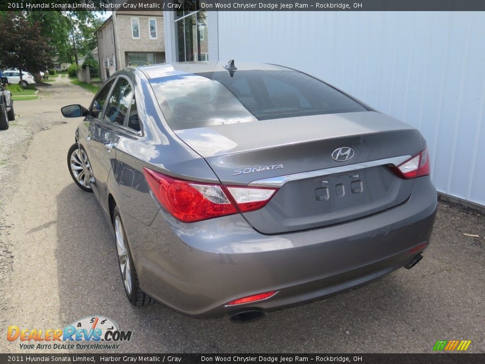 2011 Hyundai Sonata Limited Harbor Gray Metallic / Gray Photo #8