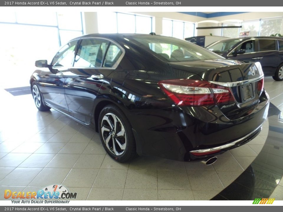2017 Honda Accord EX-L V6 Sedan Crystal Black Pearl / Black Photo #2