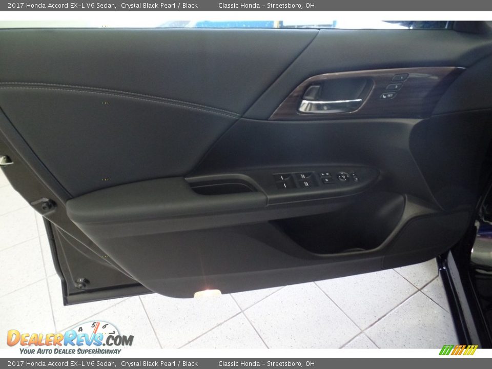 2017 Honda Accord EX-L V6 Sedan Crystal Black Pearl / Black Photo #5