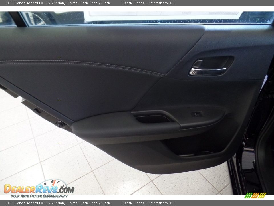 2017 Honda Accord EX-L V6 Sedan Crystal Black Pearl / Black Photo #6