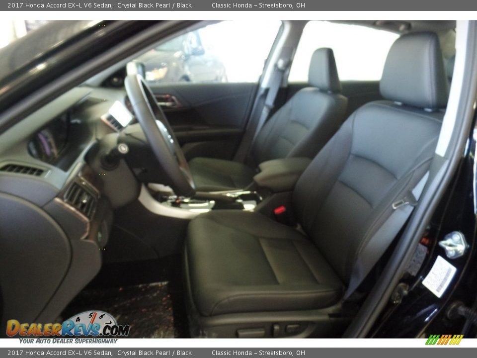 2017 Honda Accord EX-L V6 Sedan Crystal Black Pearl / Black Photo #8