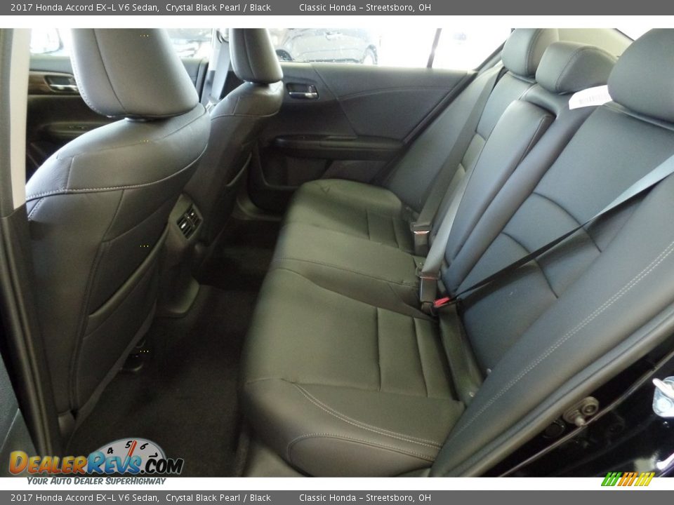 2017 Honda Accord EX-L V6 Sedan Crystal Black Pearl / Black Photo #9