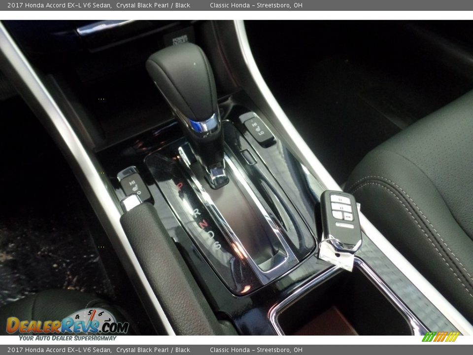 2017 Honda Accord EX-L V6 Sedan Crystal Black Pearl / Black Photo #14