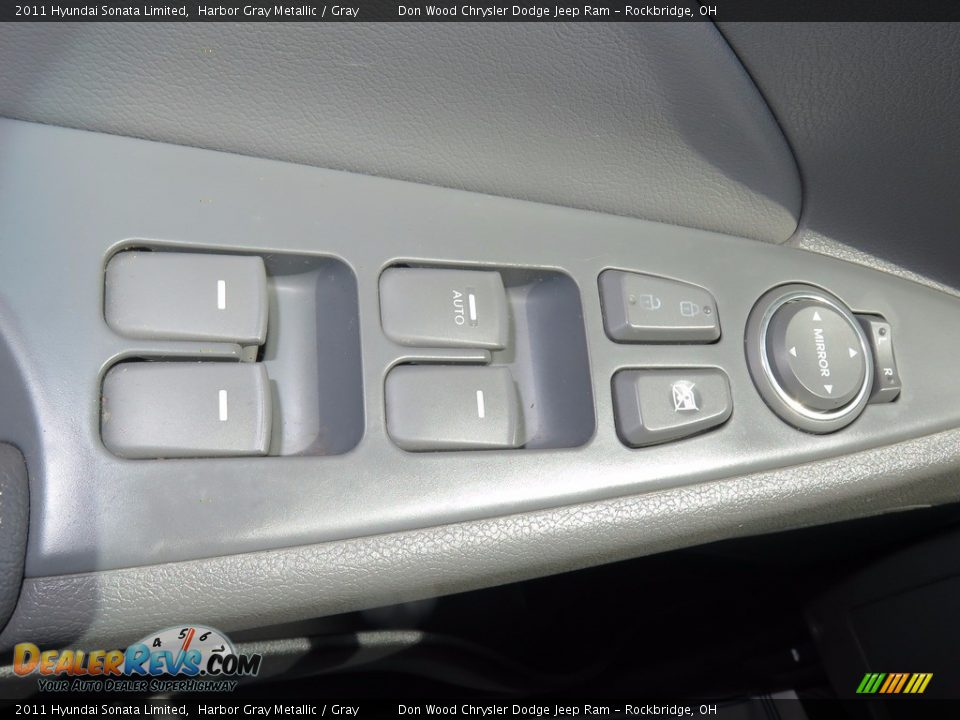 2011 Hyundai Sonata Limited Harbor Gray Metallic / Gray Photo #33
