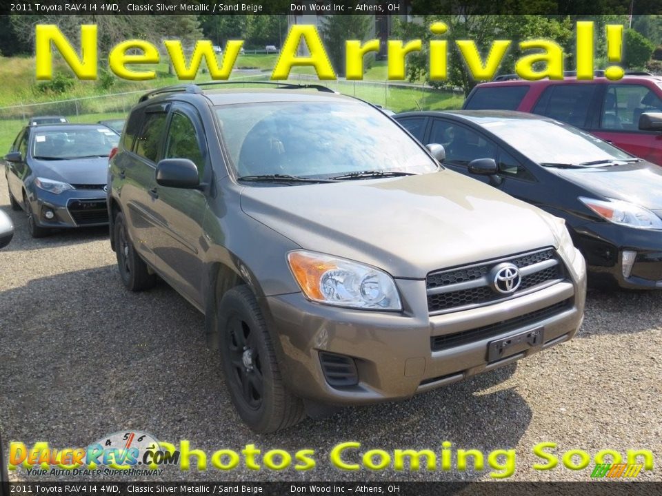 2011 Toyota RAV4 I4 4WD Classic Silver Metallic / Sand Beige Photo #1