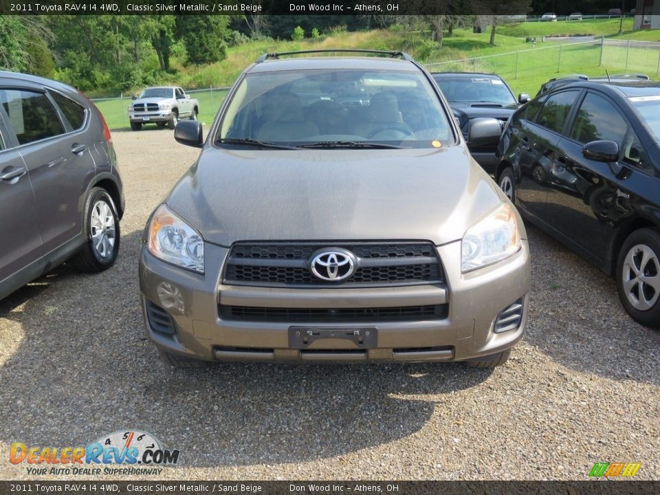 2011 Toyota RAV4 I4 4WD Classic Silver Metallic / Sand Beige Photo #2