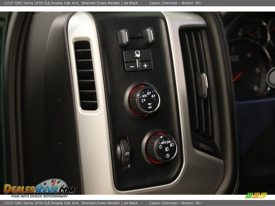 2015 GMC Sierra 1500 SLE Double Cab 4x4 Emerald Green Metallic / Jet Black Photo #5