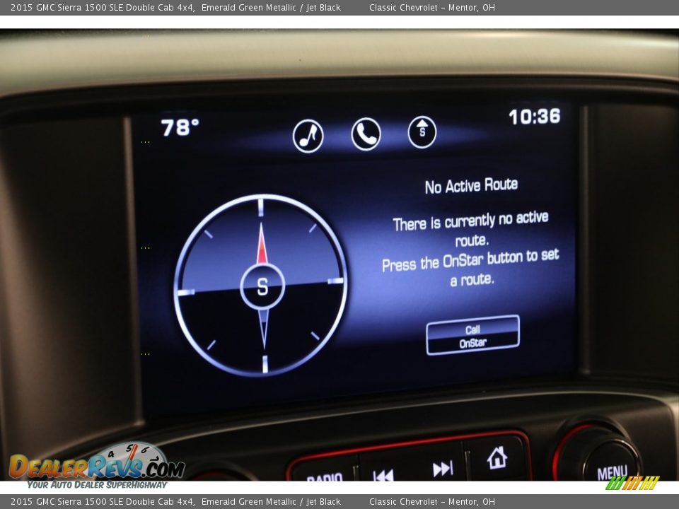 2015 GMC Sierra 1500 SLE Double Cab 4x4 Emerald Green Metallic / Jet Black Photo #12