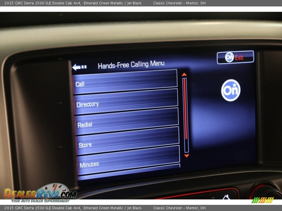 2015 GMC Sierra 1500 SLE Double Cab 4x4 Emerald Green Metallic / Jet Black Photo #13