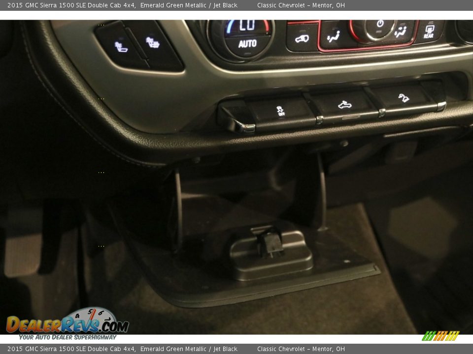 2015 GMC Sierra 1500 SLE Double Cab 4x4 Emerald Green Metallic / Jet Black Photo #14