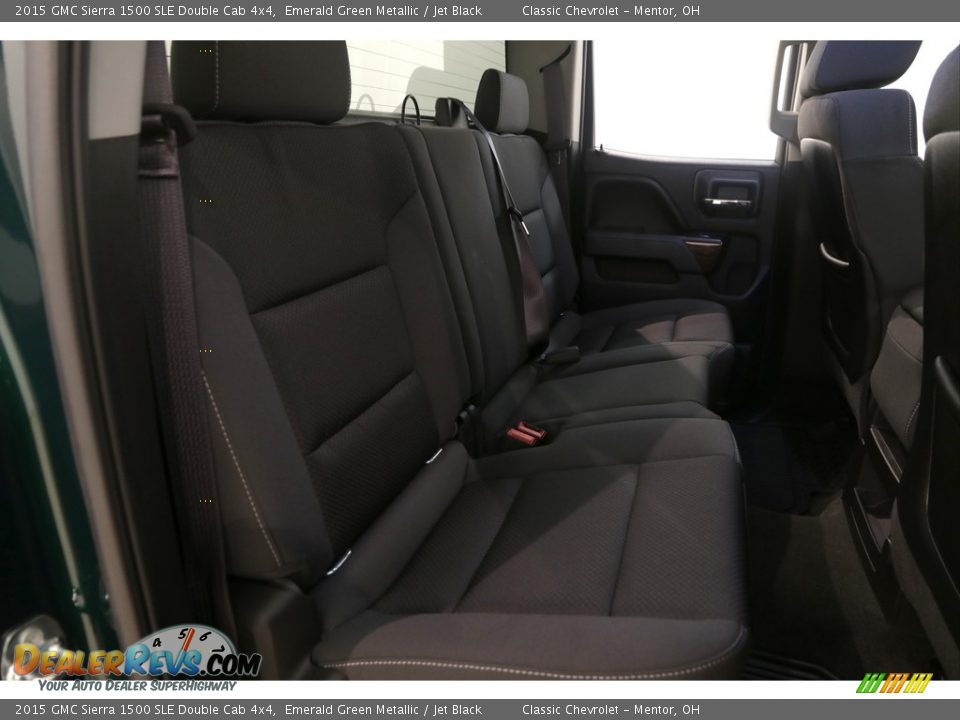 2015 GMC Sierra 1500 SLE Double Cab 4x4 Emerald Green Metallic / Jet Black Photo #16