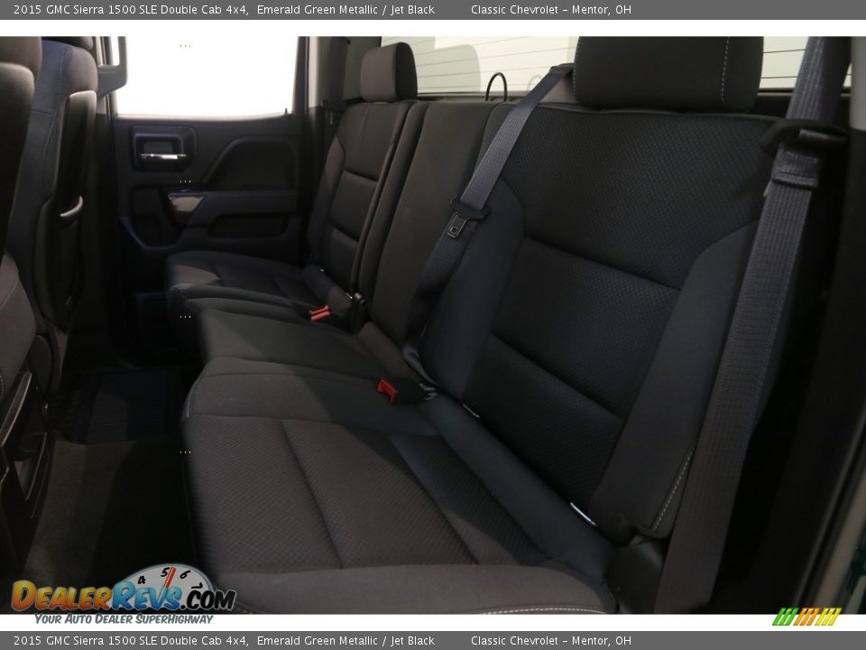 2015 GMC Sierra 1500 SLE Double Cab 4x4 Emerald Green Metallic / Jet Black Photo #17