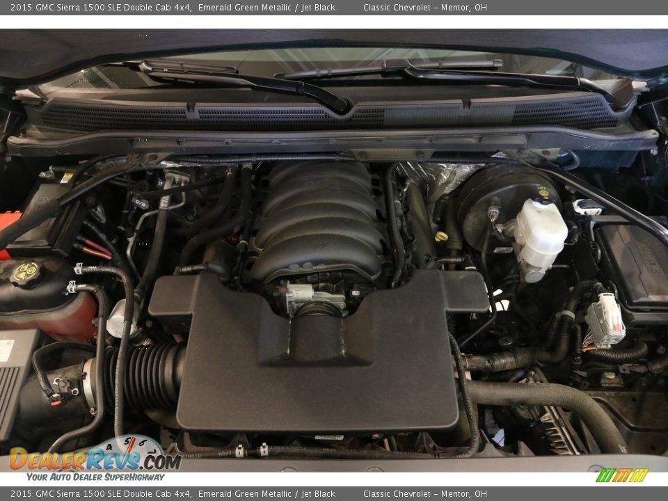 2015 GMC Sierra 1500 SLE Double Cab 4x4 Emerald Green Metallic / Jet Black Photo #19