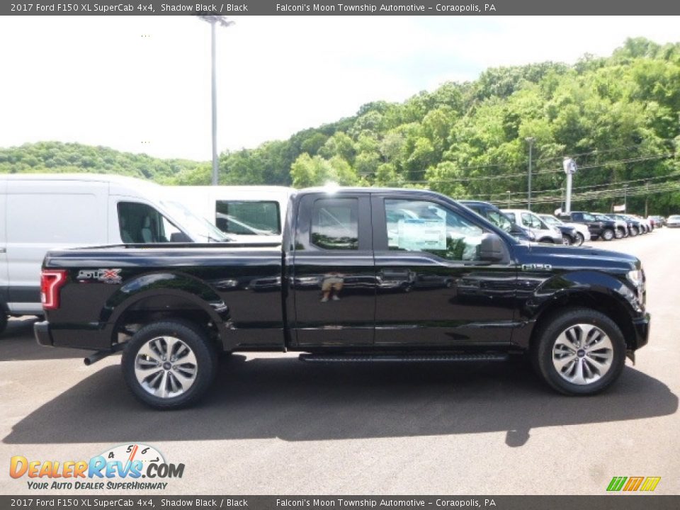 2017 Ford F150 XL SuperCab 4x4 Shadow Black / Black Photo #1
