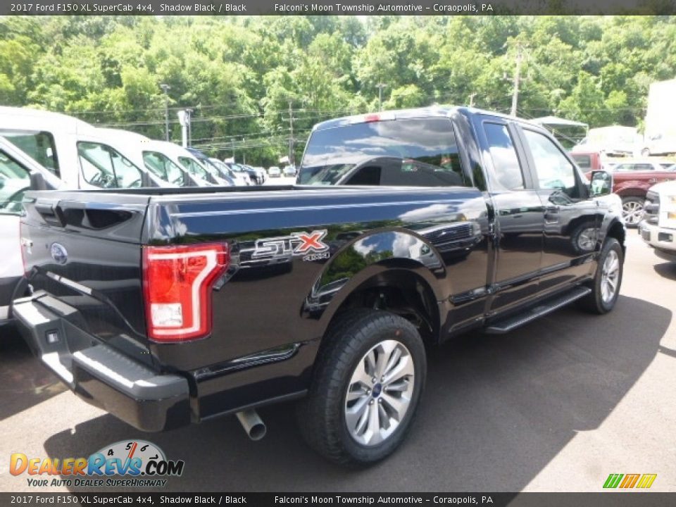 2017 Ford F150 XL SuperCab 4x4 Shadow Black / Black Photo #2