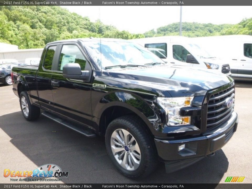 2017 Ford F150 XL SuperCab 4x4 Shadow Black / Black Photo #3