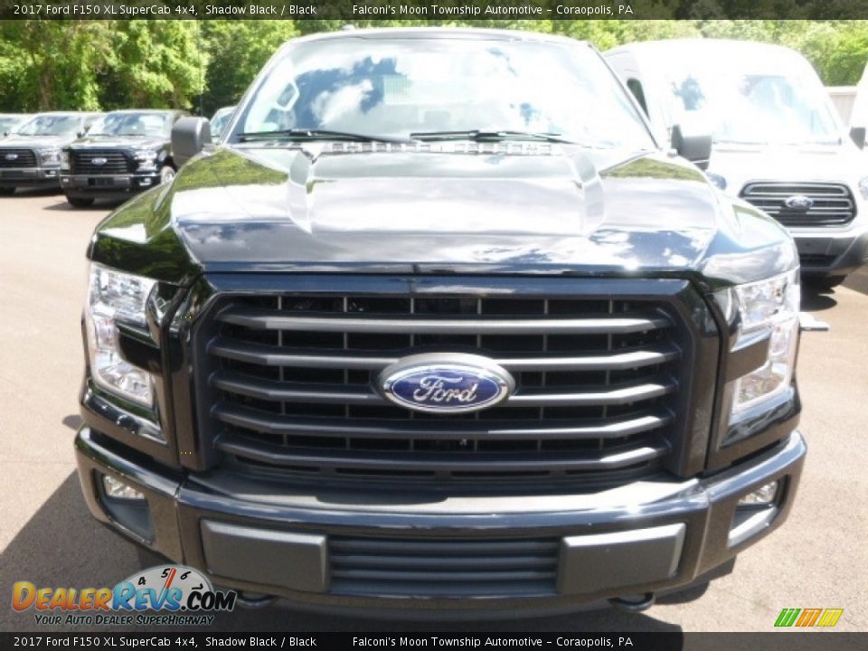 2017 Ford F150 XL SuperCab 4x4 Shadow Black / Black Photo #4