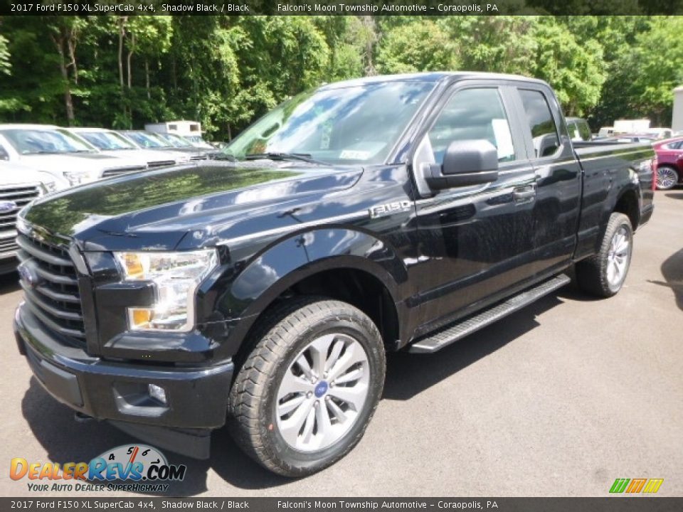 2017 Ford F150 XL SuperCab 4x4 Shadow Black / Black Photo #6