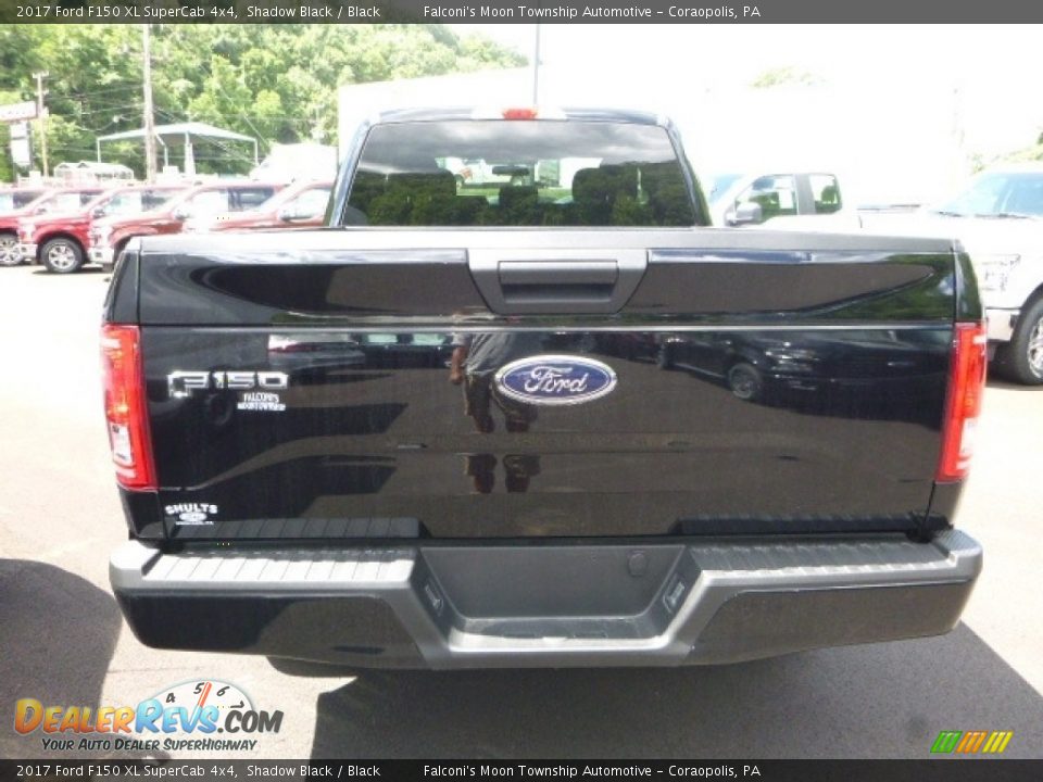 2017 Ford F150 XL SuperCab 4x4 Shadow Black / Black Photo #7