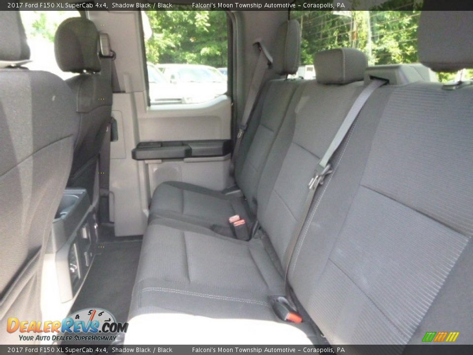 2017 Ford F150 XL SuperCab 4x4 Shadow Black / Black Photo #8