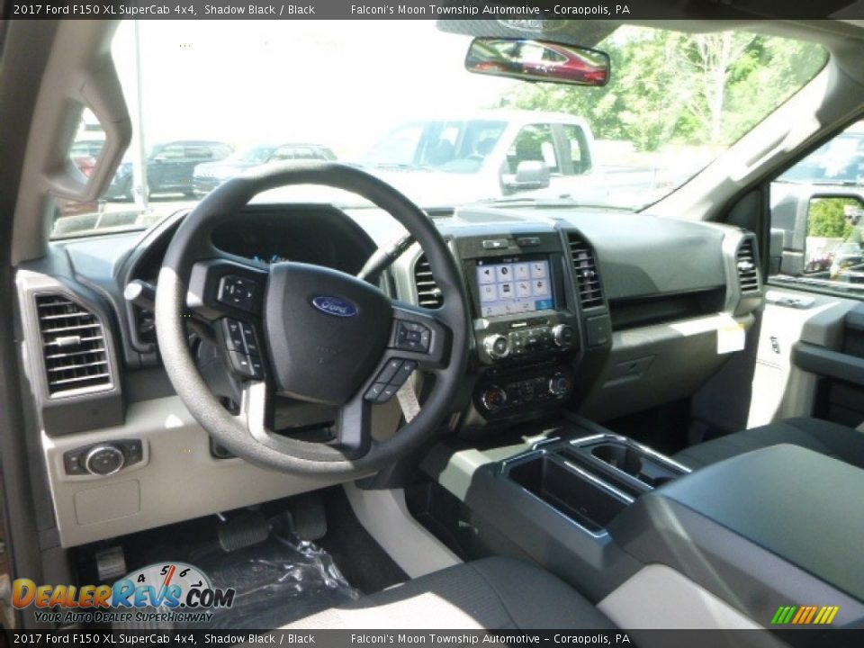 2017 Ford F150 XL SuperCab 4x4 Shadow Black / Black Photo #9