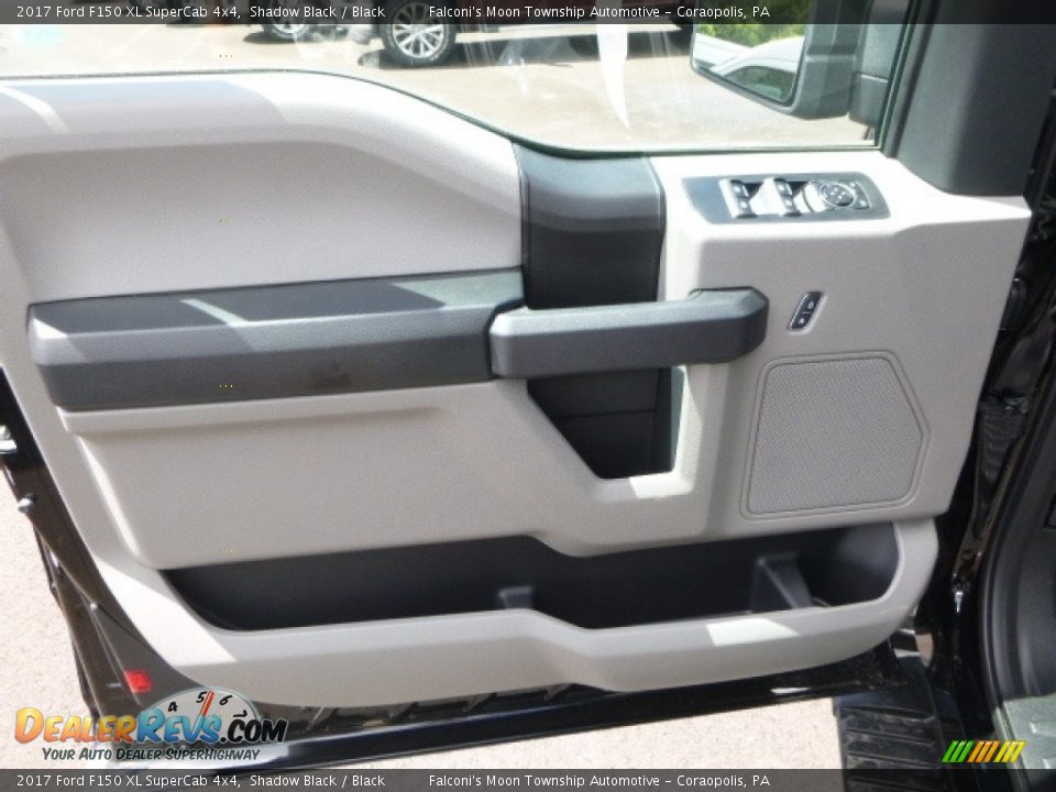 2017 Ford F150 XL SuperCab 4x4 Shadow Black / Black Photo #10