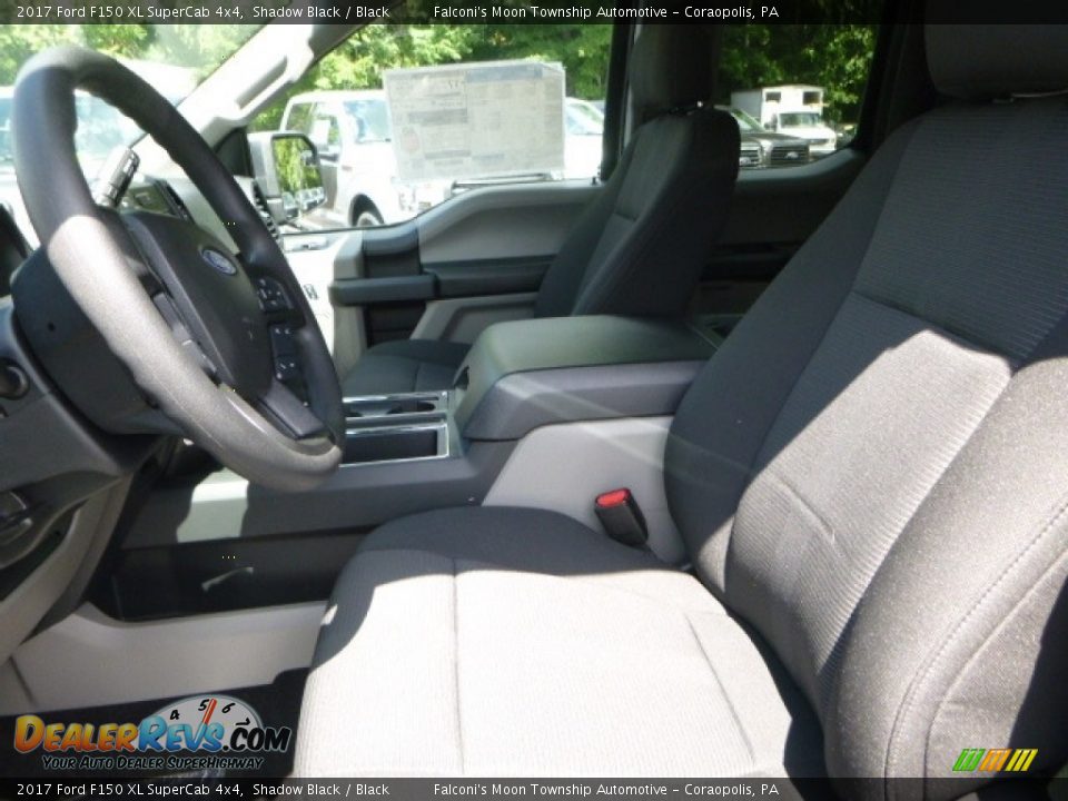 2017 Ford F150 XL SuperCab 4x4 Shadow Black / Black Photo #11